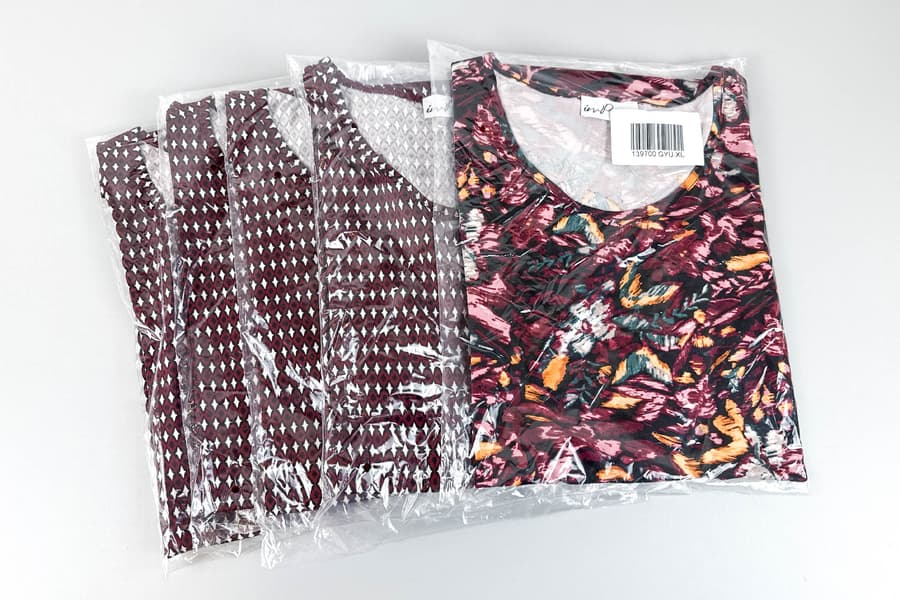 5 Damen T-Shirts In Print, Gr. XL